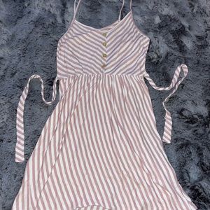 Pink & white sundress